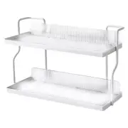 Spice Storage Containers Double Shelf Shelves Multifunctional Rack