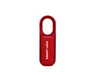 Portable Smart Padlock Keyless USB Rechargeable Fingerprint Lock Mini Handbag Cabinet Anti-Theft Security Lock - Red