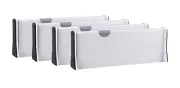 Adjustable Drawer Dividers 4 Pack, 4” High, 11-17” Long, Dresser Drawer Divider