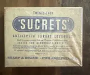 RARE Vintage NEW SEALED Sucrets Antique Apothecary Collectible MCM Medicine