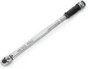 Neiko PRO 03709B 1/2-Inch-Drive Torque Wrench, 25-Inch Adjustable Click Torque