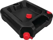 Performance Tool W4077 16-Quart Oil Drain Container, Deep Drain Well, Integrated Handles, Sealing Rubber Gaskets, Black