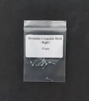 10Pcs Dental Orthodontic Bondable Adhesive Sliding Crimpable Hook LongRight/Left