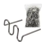 Bumper Repair Welding Rods, 1000x Hot Staples Welding, 8.66x5.51x1.97 Inches 0.8mm Brazing Wire Auto Electrodes, Heavy Duty Nail Patch Kit for Automotive Repairs