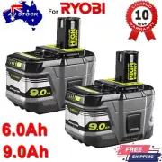 18V 9.0Ah Li-ion New Battery For RYOBI P108 6Ah ONE+ PLUS P104 P107/ Charger
