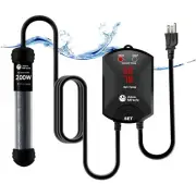 AquaMiracle Upgraded 200W Aquarium Heater Fish Tank Heater Turtle Heater Supe...