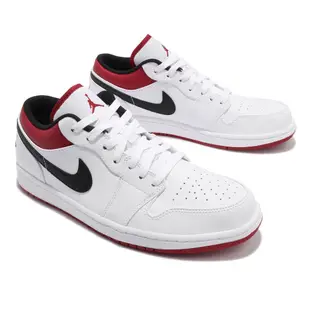 Nike 休閒鞋 Air Jordan 1 Low 白 黑紅 喬丹 1代 男鞋 AJ1 【ACS】 553558-118