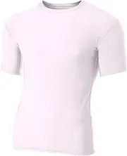 [A4] Boy's Short Sleeve Compression Crew
