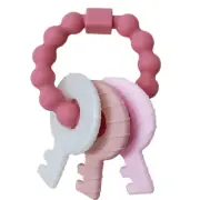 Baby Teething Keys Toys 3 to 12 Months,Infants Toddler Sensory Chew Toys,Teether