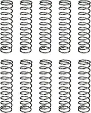 uxcell 20Pcs Compression Spring, 12mm OD, 1.2mm Wire Size, 50mm Free Length, Spring Steel Construction Extended Mechanical Compression Springs for Shop and Home Repairs, Silver Tone