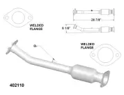 Rear Left Catalytic Converter for 2017-2020 Nissan Armada