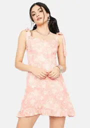 Fresh As Spring Floral Tie Strap Sundress