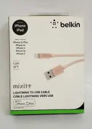 Belkin MIXIT 4ft Lightning to USB Cable (Apple MFi-Certified) - Rose Gold