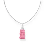 THOMAS SABO Necklace with pink Goldbears pendant and zirconia