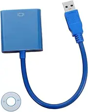 Angoily USB to Vga Adapter Cable External Video Display Converter for Setup Compatible with Windows No External Power Needed for Monitors and Projectors