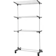 Boxsweden 80x60x165cm 3 Tier Clothes Dryer Rack Airer/Horse w/ Wheels 21 Rails