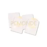 8x 100-Pack Mini CD/DVD Paper Sleeves - Clear Poly Window - White - 800 Total