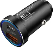 USB C Car Charger, 38W Fast USB Car Charger Adapter PD&QC 3.0 Dual Port for iPhone 16 15 14 13 12 11 Pro Max X XR XS 8, Samsung Galaxy Note 20/10 S21/20/10 Google Pixel and More