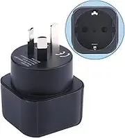 Europe to Australia/New Zealand Plug Adapter, EU Schuko Type C/E/F Plug Fit to AU/China/Argentina Socket, European/Germany/French Plug to Aussie/New Zealand Travel Plug Converter (1 Piece)