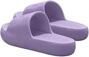 [lskdnrufh] Sandals Thick Sole Slippers Men Summer Suitable Indoor Home Bathroom Use Non-slip Outdoor Ladies Sandals, Purple, 35 EU