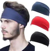 Men Women Sport Yoga Headband Sweatband Stretch Outdoor Fitness Elastic Hairband