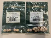 Oak Button Top Screw Hole Plugs 3/8" 12 pack new unopened + 5 in opened package