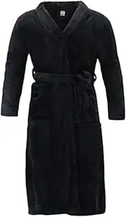 [FIL] Men's Flannel Fleece Dressing Gown Bath Robe Super Soft Plush