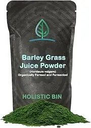 Fermented Greens (Organic Grasses) Powder Blend by Holistic Bin - Barley Grass, Oat Grass, Alfalfa Grass, Wheat Grass