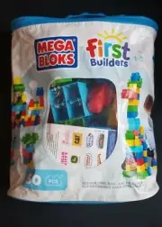 Mega Bloks Big Building Bag 60-Piece Classic Primary Colors First Builders Start