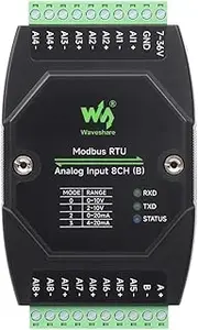 Waveshare Industrial 8-Ch Analog Acquisition Module, 12-Bit High-Precision, Supports Voltage and Current Acquisition, DC 7~36V Wide Voltage Power Supply, 8-ch Voltage Mode, 0~10V