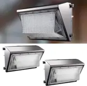 2Pack 200W LED Wall Pack Lights, 100-277V Dusk to Dawn with Photocell, 30000Lm 5