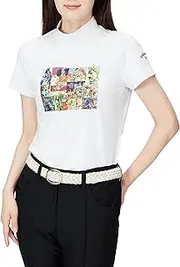 [Callaway] C22134221 Women's Short Sleeve Mock Neck Shirt, Toy Story Collaboration, Stretchy, UPF 50, Golf Inner