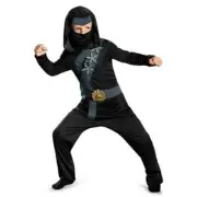 Shadow Ninjas Uprising Blackstone Ninja Classic Jumpsuit Buckle Mask M 7-8