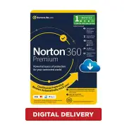 Norton 360 Premium [Digital Download] - 1 Device - 1 Year Pre-Paid Subscription