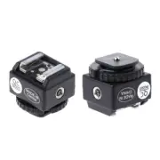 Hot Shoe Converter Adapter PC Sync Port-Set For Nikon Flash To Canon Camera Part