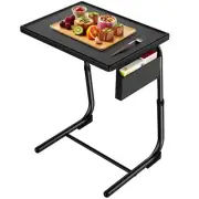 HUANUO TV Tray Adjustable TV Dinner Tray 20.5 x 15.4 inch Folding Tray Table ...