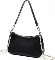 Amszke Shoulder Bag for Women Y2K Trendy Purse Vegan Leather Hobo Bags Clutch Tote HandBags Saddle Bag with 2 Removable Strap