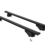 WIZARD Roof Racks Hyundai Santa Fe 5 Dr SUV 2016 – 2018 / Cross Bars For Flush Rails - Black