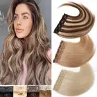 CLEARANCE Clip In One Piece Human Hair Extensions Remy 3/4Full Head BLONDE 22 24