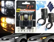 LED Switchback Light 4014 White Amber 3157 Bulbs Resistors Front Turn Signal A