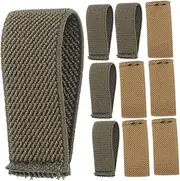 WOONEKY Canvas Belt Loop Clips 10 Pack Belt Retainer Holders Easy Application Comfortable Fit Fashionable