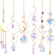 Suncatcher Crystal Hanging Sun Catcher Prism with Chain Pendant Ornament Crystal