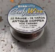 CRAFT Wire by BeadSmith 22 AWG, Variety of Colors, New in Package