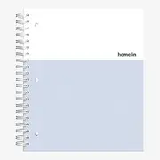 Hamelin, Spiral Notebook, 8.5x11in, College Ruled, Hardcover, 90shts/180 Pages, 3 Subject Notebook, ICE White