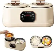 [generic] Low Sugar Rice Cooker, 3.4L, White, 6 Modes, Delayed Start, Keep Warm, 15 Min Fast Cooking, Non-Stick Liner