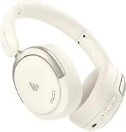 Edifier Atom Max 44dB Active Noise Cancelling Headphones Bluetooth 5.4 Over Ear Headset with Transparent Mode, Hi-Res Audio, Built-in Mic, Multipoint Connection, APP Customize, USB-C Wired Mode, White