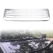 Silver Car Decorative Air Flow Intake Scoop Turbo Bonnet Vent Cover Hood Trim