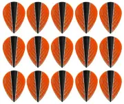 5 New Sets Harrows Quantum X Pear Dart Flights - Ships w/ Tracking - Orange
