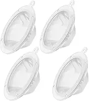 domoi 4Pcs 200 Mesh Food Filter Strainer Sieve Fine Mesh Nylon Mesh Colander Plastic Mesh Sieve for Filtering Juice Funnels Easy to Use