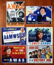 AUSTRALIAN ANZAC WW2 WOMEN'S SERVICE RECRUITMENT POSTER SET NURSING RAAF ARMY